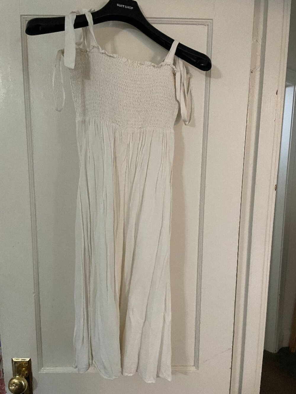 Lulu's White Tie Strap Dress, XS